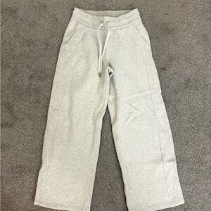 Scuba Mid-Rise Wide-Leg Pant - Heathered Core Ultra Light Grey